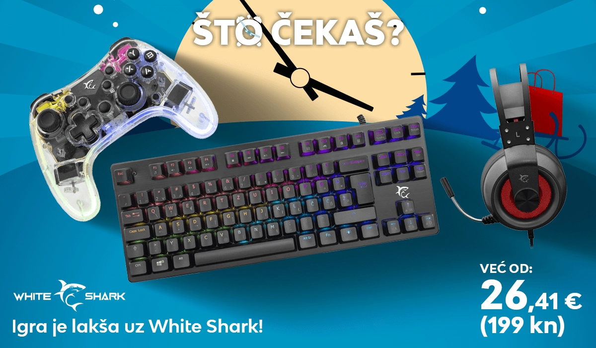 Pripremi se za game uz White Shark!